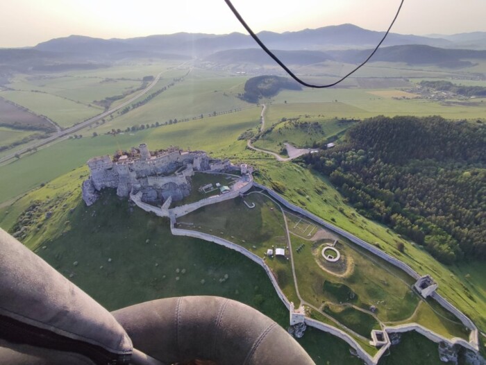 Vyhliadkový let balónom Spišský hrad | balon.sk